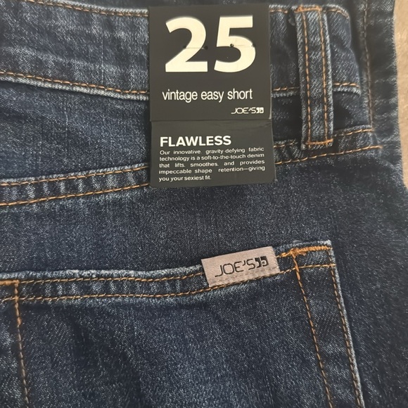 Joe’s Jeans Vintage Easy Denim Shorts Size 25 NWT High Rise Dark Wash $128 - Picture 4 of 6